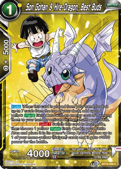 Son Gohan & Hire-Dragon, Best Buds [BT15-098]