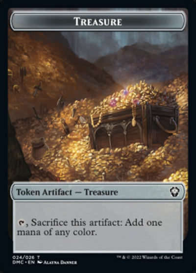 Treasure Token [Dominaria United Commander Tokens]