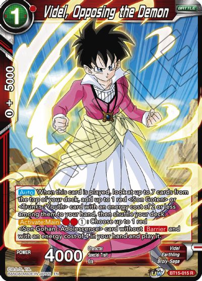 Videl, Opposing the Demon [BT15-015]