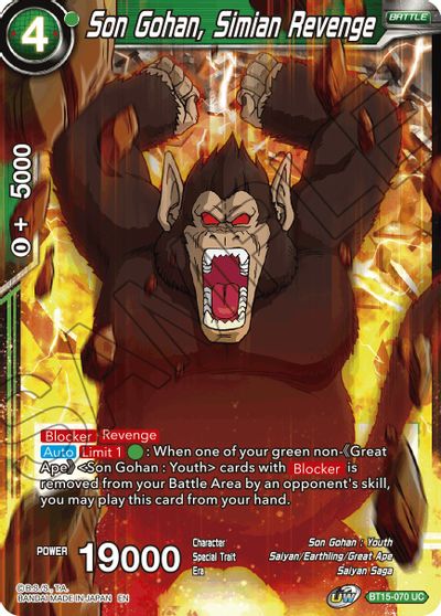 Son Gohan, Simian Revenge [BT15-070]