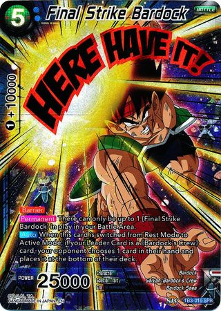 Final Strike Bardock (SPR) [TB3-019_SPR]