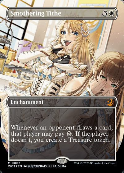 Smothering Tithe (Anime Borderless) (Confetti Foil) [Wilds of Eldraine: Enchanting Tales]