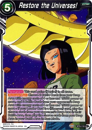 Restore the Universes! [BT6-116]