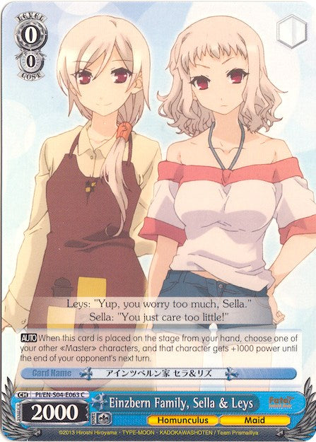 Einzbern Family, Sella & Leys (PI/EN-S04-E063 C) [Fate/kaleid liner PRISMA ILLYA DX]