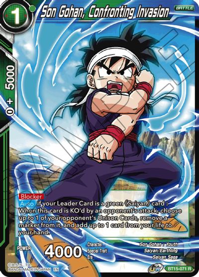 Son Gohan, Confronting Invasion [BT15-071]