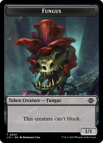 Gnome // Fungus Double-Sided Token [The Lost Caverns of Ixalan Tokens]
