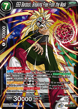 SS3 Bardock, Breaking Free From the Mask [BT13-125]