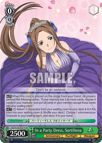 In a Party Dress, Sortiliena [Sword Art Online Animation 10th Anniversary]