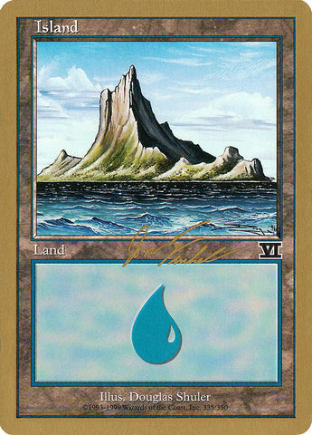 Island (jf335) (Jon Finkel) [World Championship Decks 2000]