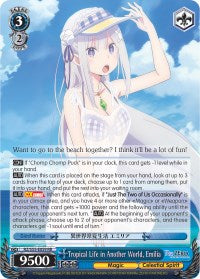 Tropical Life in Another World, Emilia (RZ/S55-E059 RR) [Re:ZERO Vol.2]