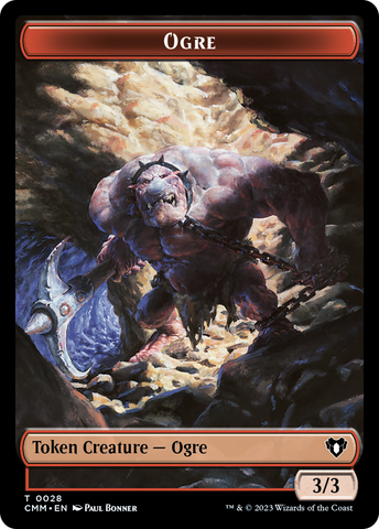 Soldier // Ogre Double-Sided Token [Commander Masters Tokens]