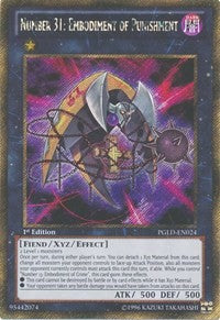 Number 31: Embodiment of Punishment [PGLD-EN024] Gold Secret Rare