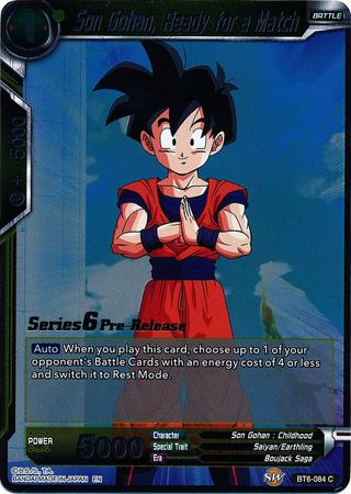 Son Gohan, Ready for a Match [BT6-084_PR]