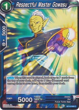 Respectful Master Gowasu [BT10-049]