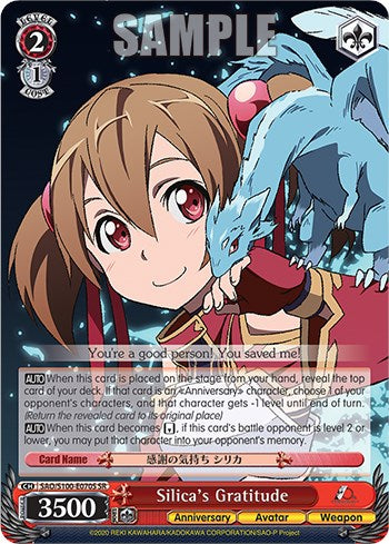 Silica's Gratitude [Sword Art Online Animation 10th Anniversary]