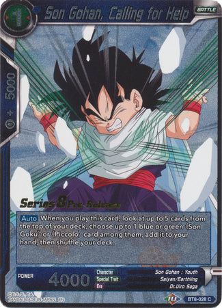 Son Gohan, Calling for Help [BT8-028_PR]