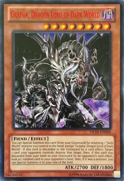 Grapha, Dragon Lord of Dark World (Red) [DL18-EN006] Rare