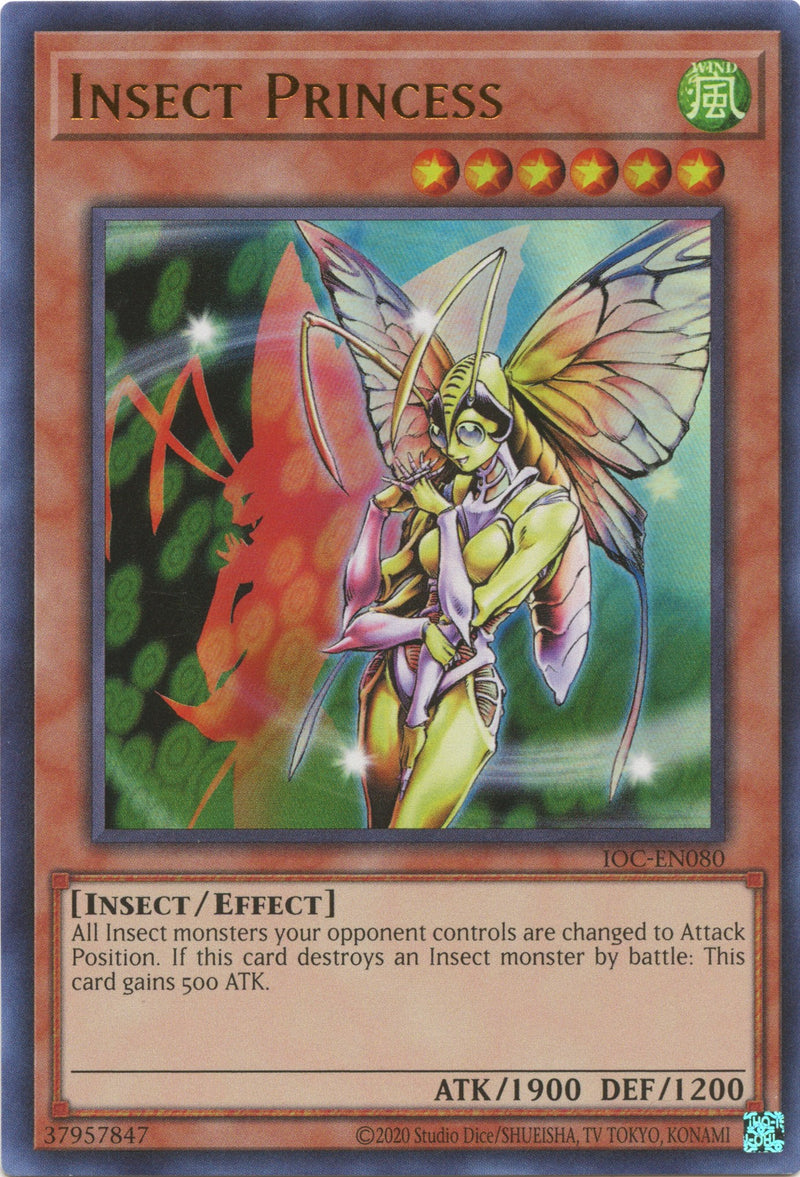 YuGiOh Invasion of Chaos Ultra Rare Insect Princess IOC-080 YuGiOh Invasion of Chaos Ultra Rare Insect Princess IOC-080