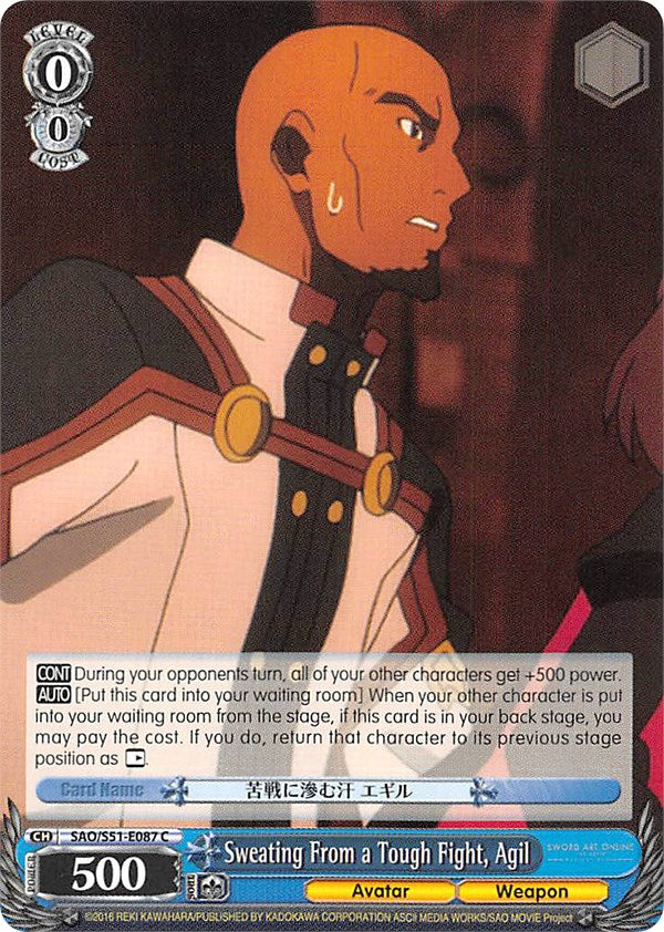 Sweating From a Tough Fight, Agil (SAO/S51-E087 C) [Sword Art Online The Movie: -Ordinal Scale-]