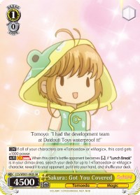 Sakura: Got You Covered (CCS/WX01-002S SR) [Cardcaptor Sakura: Clear Card]