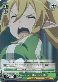 Leafa Gets Her Hand Bit (SAO/S20-E036 U) [Sword Art Online]