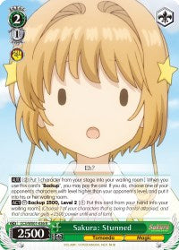 Sakura: Stunned (CCS/WX01-036 R) [Cardcaptor Sakura: Clear Card]