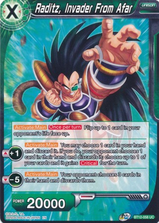 Raditz, Invader From Afar [BT12-058]