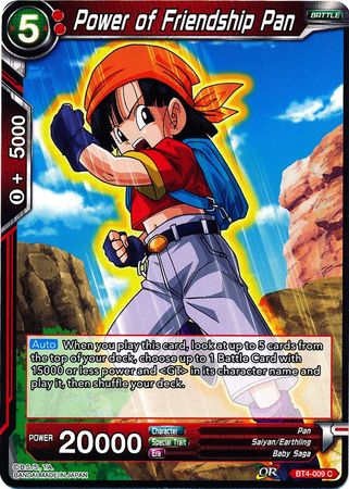 Power of Friendship Pan [BT4-009]