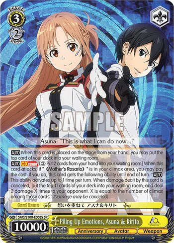 Piling Up Emotions, Asuna & Kirito [Sword Art Online Animation 10th Anniversary]
