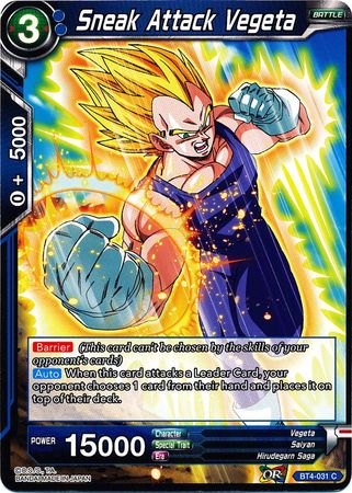 Sneak Attack Vegeta [BT4-031]