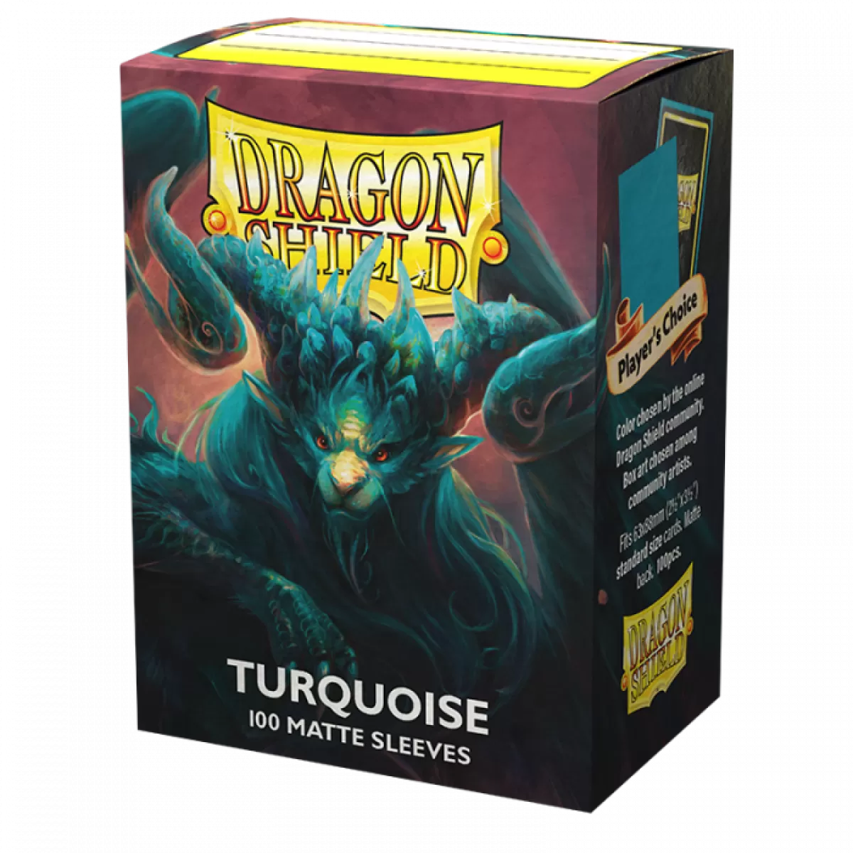 Dragon Shield Matte Art Sleeves - Turquoise (100-Pack) - Dragon Shield Card Sleeves