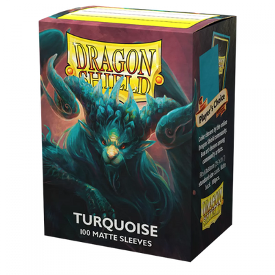 Dragon Shield Matte Art Sleeves - Turquoise (100-Pack) - Dragon Shield Card Sleeves
