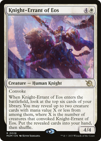 Knight-Errant of Eos (Promo Pack) [March of the Machine Promos]