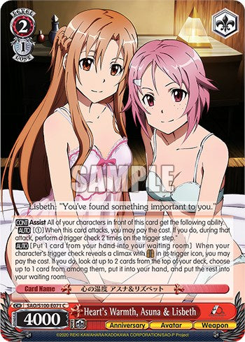 Heart's Warmth, Asuna & Lisbeth [Sword Art Online Animation 10th Anniversary]