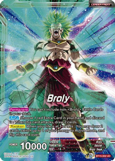 Broly // SS Broly, Demon's Second Coming [BT15-002]