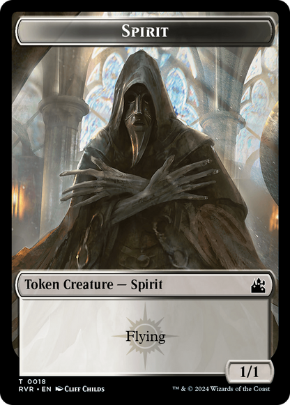 Spirit (0018) // Bird Illusion Double-Sided Token [Ravnica Remastered Tokens]