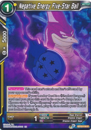 Negative Energy Five-Star Ball [BT12-116]