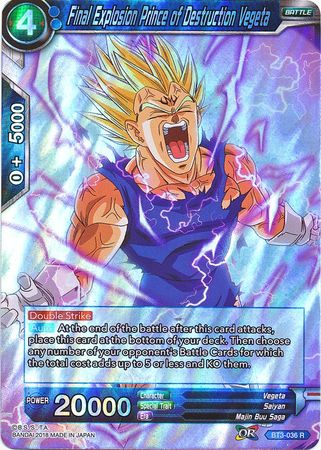 Final Explosion Prince of Destruction Vegeta [BT3-036]