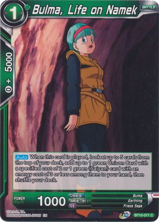 Bulma, Life on Namek [BT10-071]