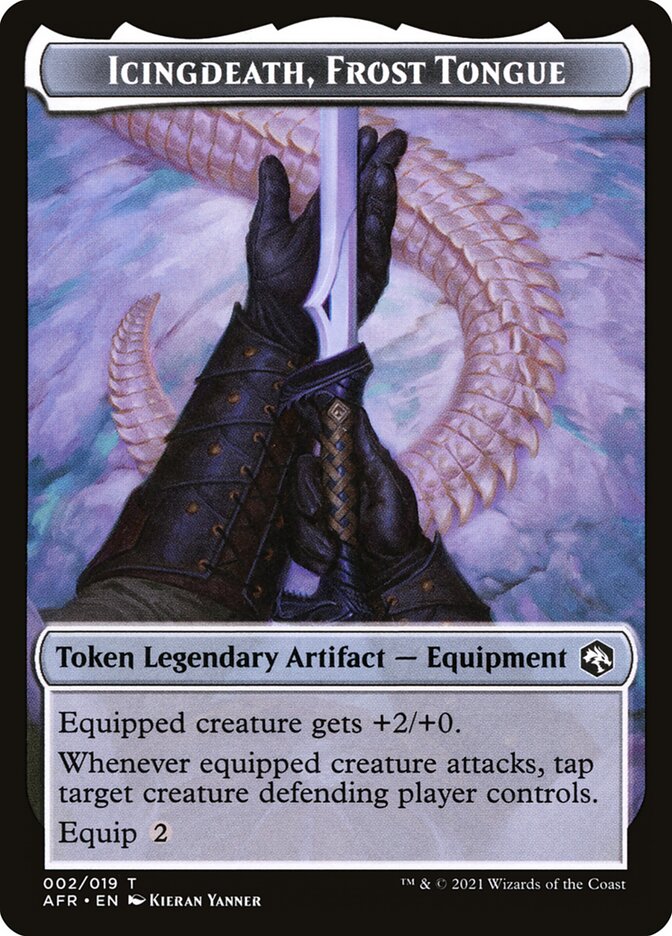 Spider // Icingdeath, Frost Tongue Double-sided Token [Dungeons & Dragons: Adventures in the Forgotten Realms Tokens]