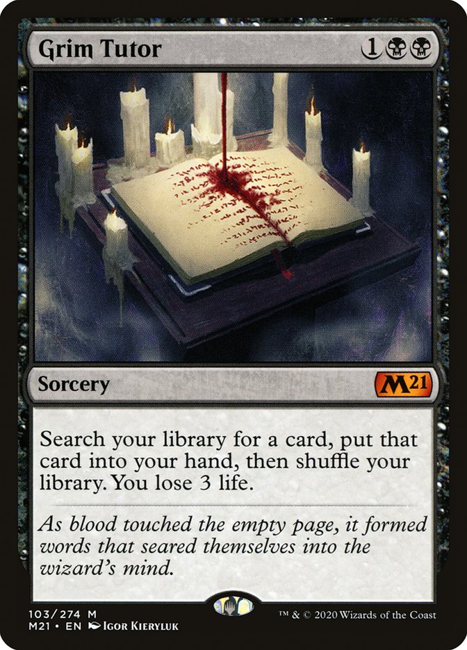 Grim Tutor [Core Set 2021]