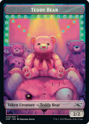 Teddy Bear // Treasure (013) Double-Sided Token [Unfinity Tokens]