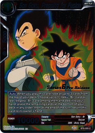 Son Goku, Prepping for Fusion [BT6-005_PR]