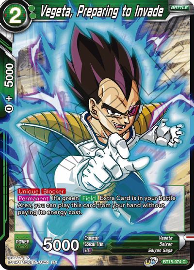 Vegeta, Preparing to Invade [BT15-074]