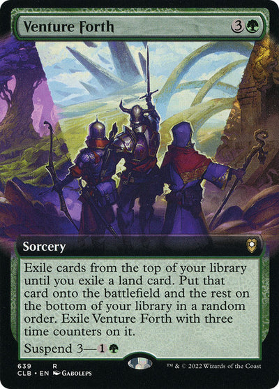 Venture Forth (Extended Art) [Commander Legends: Battle for Baldur's Gate]