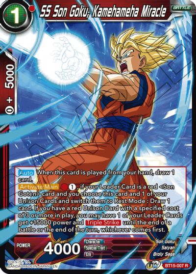 SS Son Goku, Kamehameha Miracle [BT15-007]
