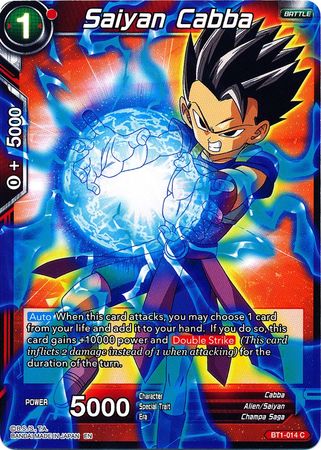 Saiyan Cabba (Alternate Art) [BT1-014]