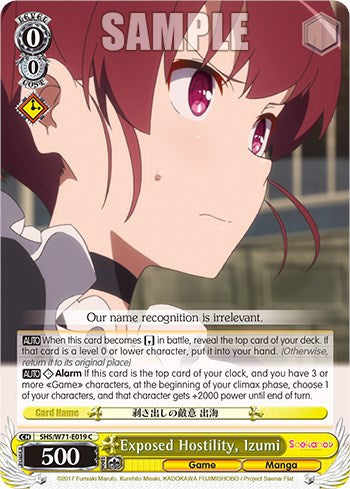 Exposed Hostility, Izumi [Saekano How to Raise a Boring Girlfriend. flat]