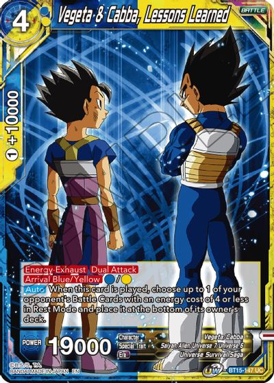 Vegeta & Cabba, Lessons Learned [BT15-147]