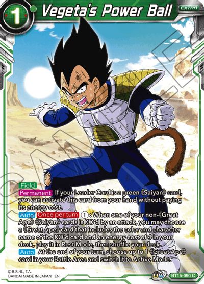 Vegeta's Power Ball [BT15-090]